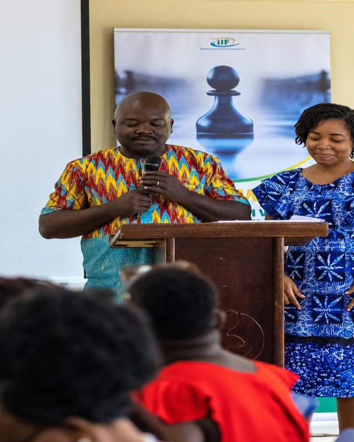 ILF Ghana facilitators leading a values-based leadership session